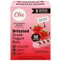 Clio Drizzled Strawberry Dream Greek Yogurt Bars - 5 ct Refrigerated
