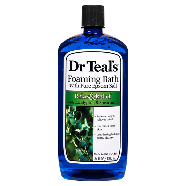 Dr. Teal's Foaming Bath with Pure Epsom Salt Eucalyptus & Spearmint