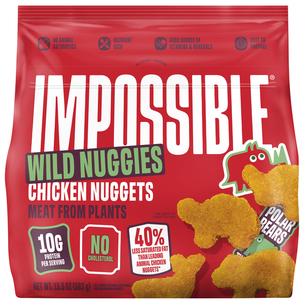 Impossible Made From Plants Wild Chicken Nuggies Frozen