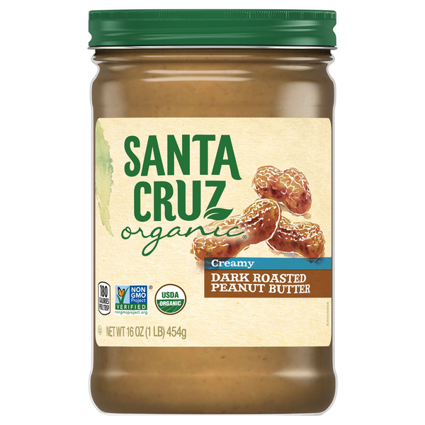 Santa Cruz Organic Creamy Dark Roasted Peanut Butter