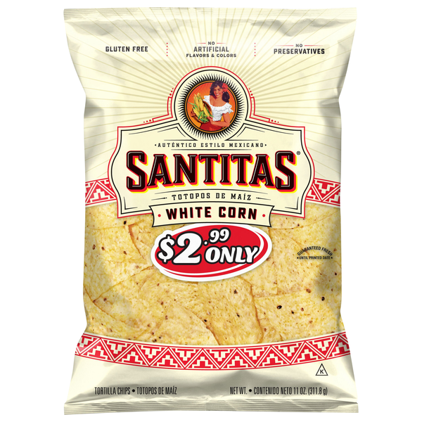 Santitas White Corn Tortilla Chips