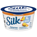 Silk Dairy Free Vegan Peach Mango Soymilk Yogurt Alternative Cup