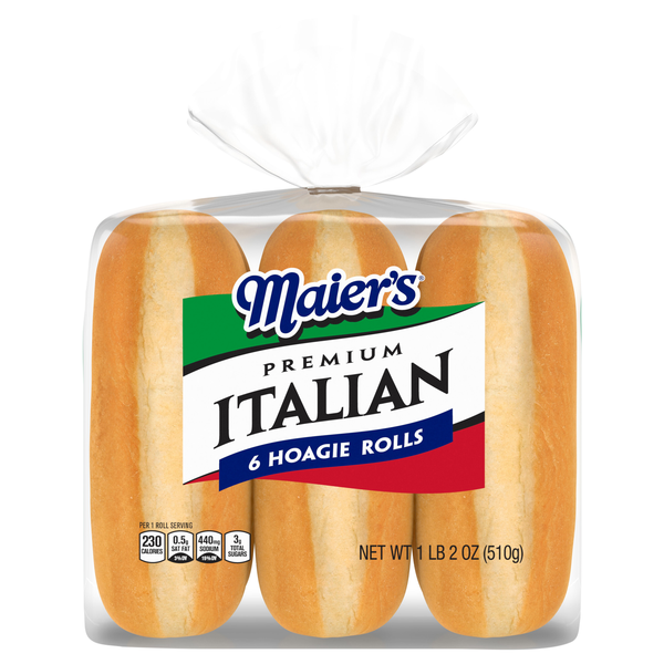 Maier's Premium Italian Hoagie Rolls - 6 ct