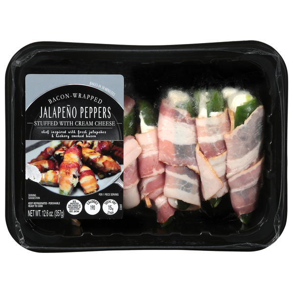 Custom Made Meals Bacon-Wrapped Jalapeno Peppers