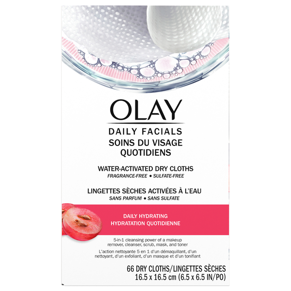 Olay Daily Facials Daily Hydrating Cleansing Dry Cloths