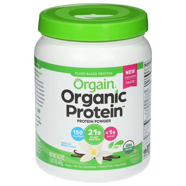 Orgain Organic Vanilla Bean 21g Plant-Based Protein Powder