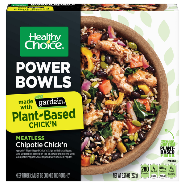 Save On Healthy Choice Power Bowls Plant Based Meatless Chipotle Chick Save On Healthy Choice Power Bowls Plant Based Meatless Chipotle Chick