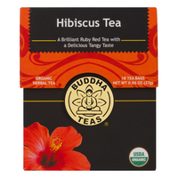 Buddha Organic Caffeine Free Divine Hibiscus Herbal Tea Bags