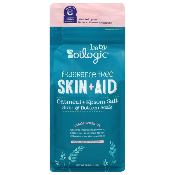 Oilogic Baby Fragrance Free Oatmeal + Epsom Salt Skin & Bottom Soak