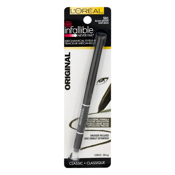 L'Oreal Infallible Original Never Fail Mechanical Eyeliner Black Brown 581