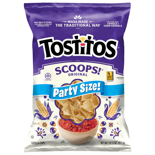 Tostitos Scoops! Gluten Free Original Tortilla Chips Party Size