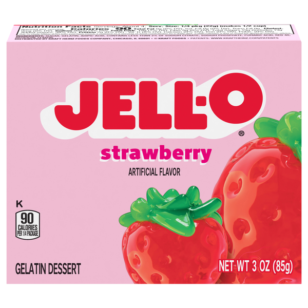 Jell-O Strawberry Flavored Gelatin Dessert Mix