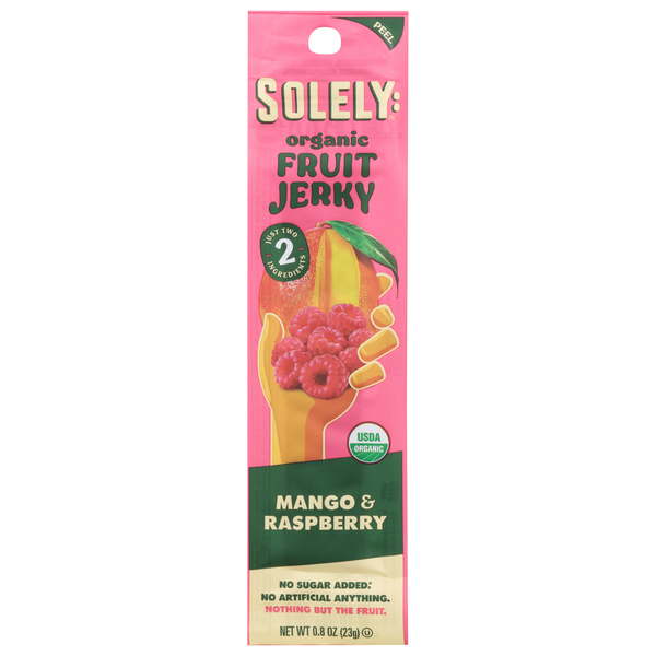 Solely Organic Mango & Raspberry Fruit Jerky