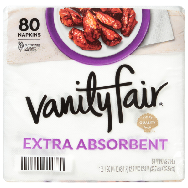 Vanity Fair Everyday Casual Napkins Extra Absorbent 2-Ply