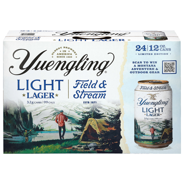 Yuengling Light Lager Beer - 24 pk