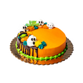 Stop & Shop Bakery Single Layer Halloween Gold Cake