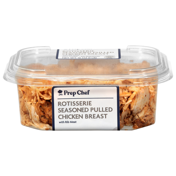 Save on Prep Chef Rotisserie Seasoned Pulled Chicken Breast with Rib ...