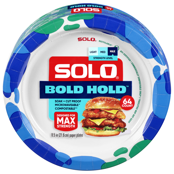 Solo Bold Hold Paper Plates 9 Inch