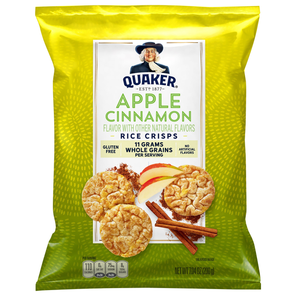 Quaker Gluten Free Apple Cinnamon Rice Crisps