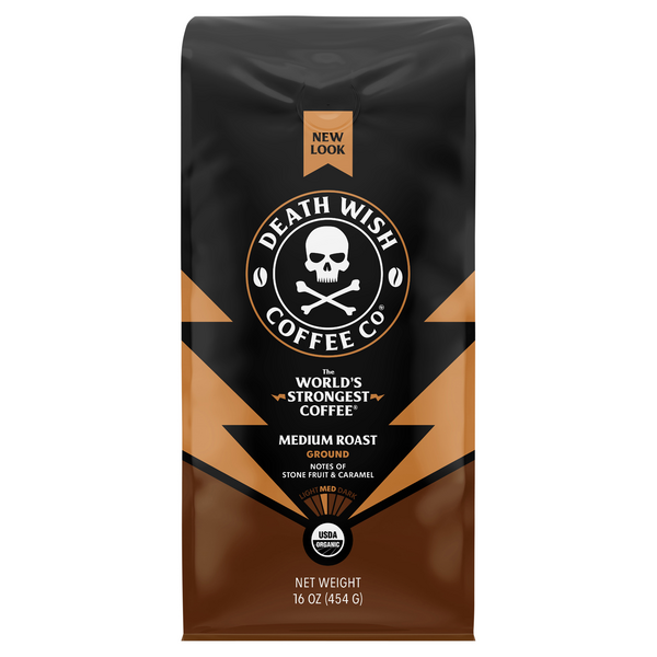 Death Wish Organic Medium Roast Ground Coffee