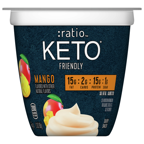 Save on Ratio Keto Friendly Dairy Snack Mango Low Carb Order Online Delivery Stop & Shop