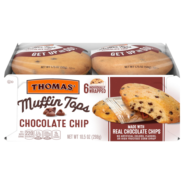 Thomas' Chocolate Chip Muffin Tops - 6 ct