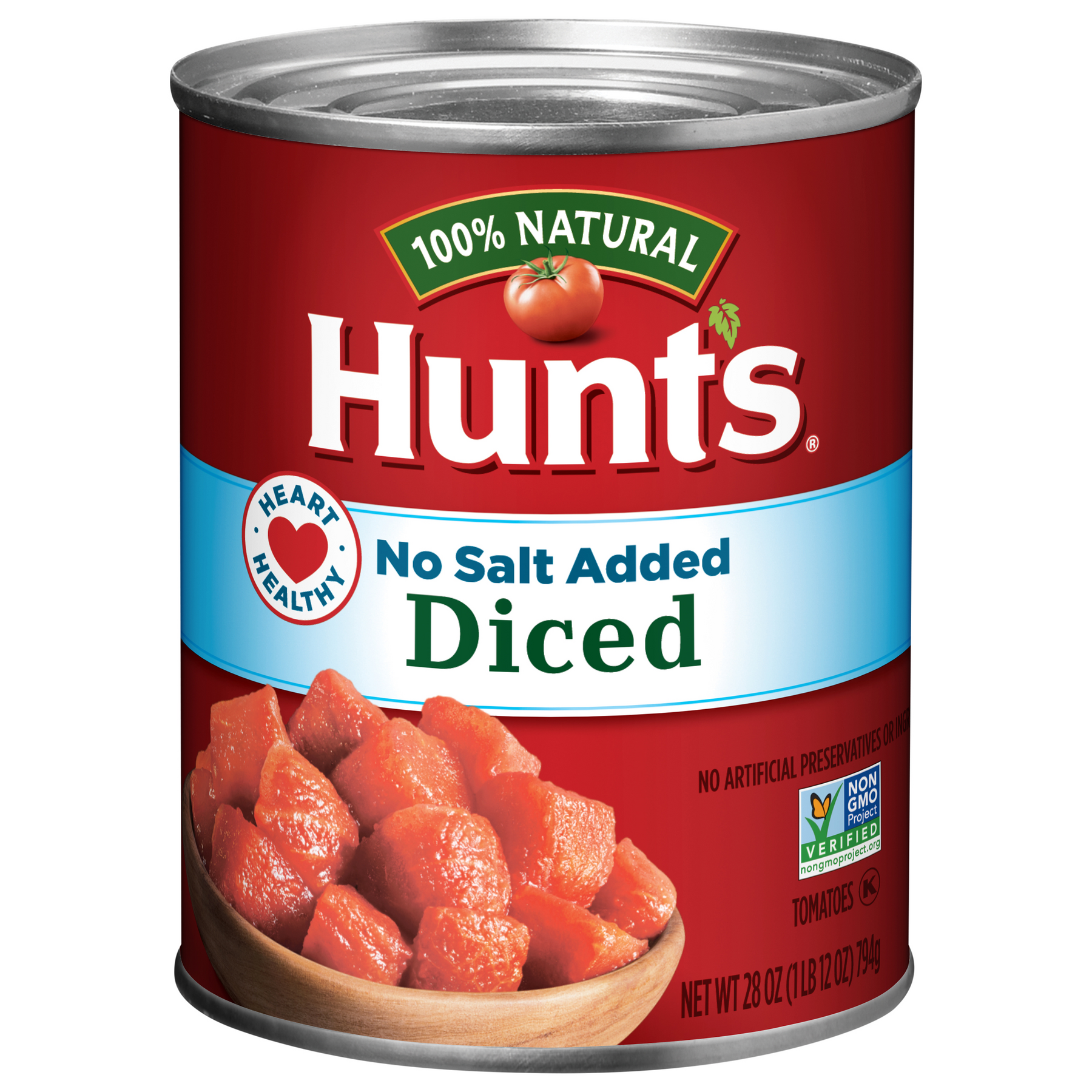 Hunt's Hunt's Tomatoes Diced No Salt Added 100% Natural