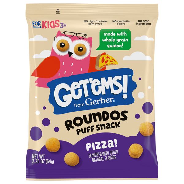 Get'ems! from Gerber Roundos Pizza Puff Snack