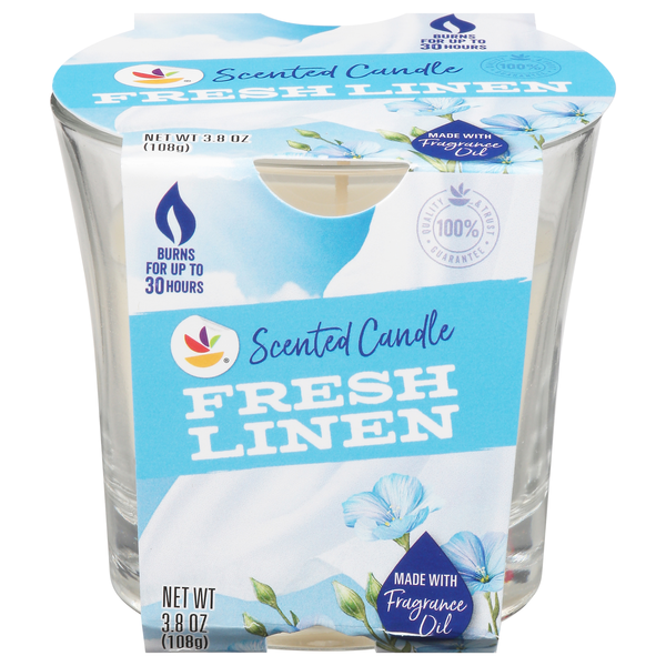 Stop & Shop Fresh Linen Scented Candle