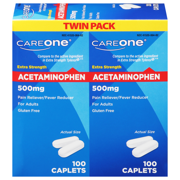CareOne Extra Strength Acetaminophen Pain Relief & Fever Reducer
