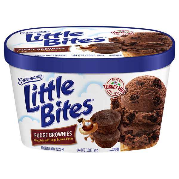 Turkey Hill Entenmann's Little Bites Fudge Brownies Frozen Dairy Dessert
