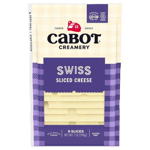 Cabot Swiss Cheese Slices - 9 ct