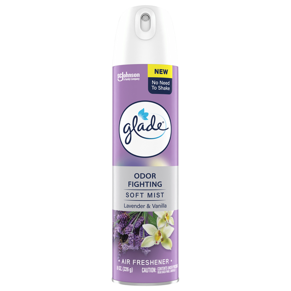 Glade Lavender & Vanilla Air Freshener Aerosol Spray