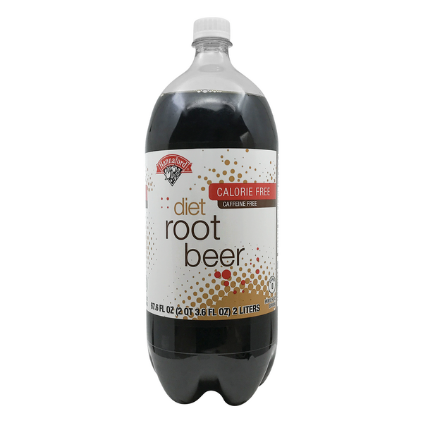 Hannaford Diet Root Beer Soda Caffeine Free