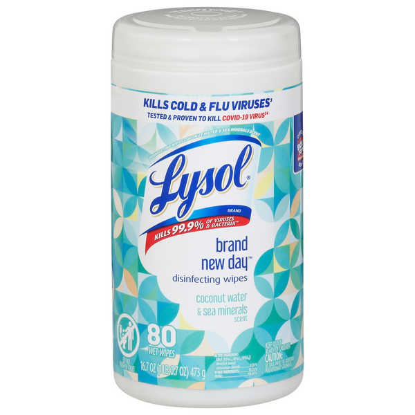 Lysol Brand New Day Coconut Water & Sea Minerals Disinfecting Wipes