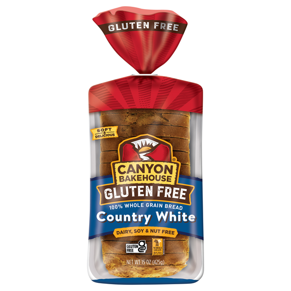 Canyon Bakehouse Gluten Free Country White Bread Sliced