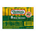 Nathan's Famous Skinless Beef Franks - 8 ct