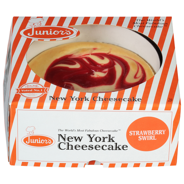 Junior's Strawberry Swirl New York Cheesecake 6 Inch Frozen