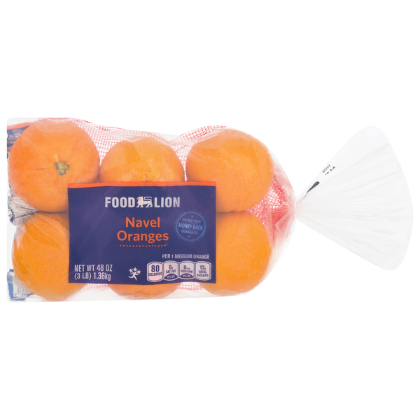 Food Lion Navel Oranges Bag