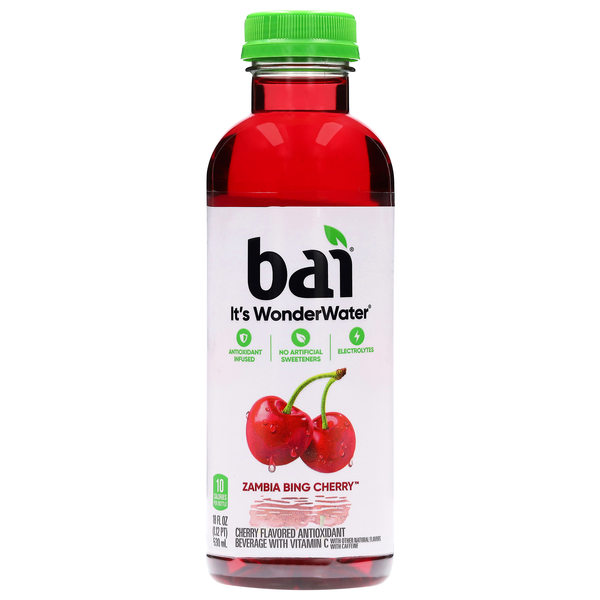 Bai Antioxidant Wonder Water Zambia Bing Cherry Flavored Beverage