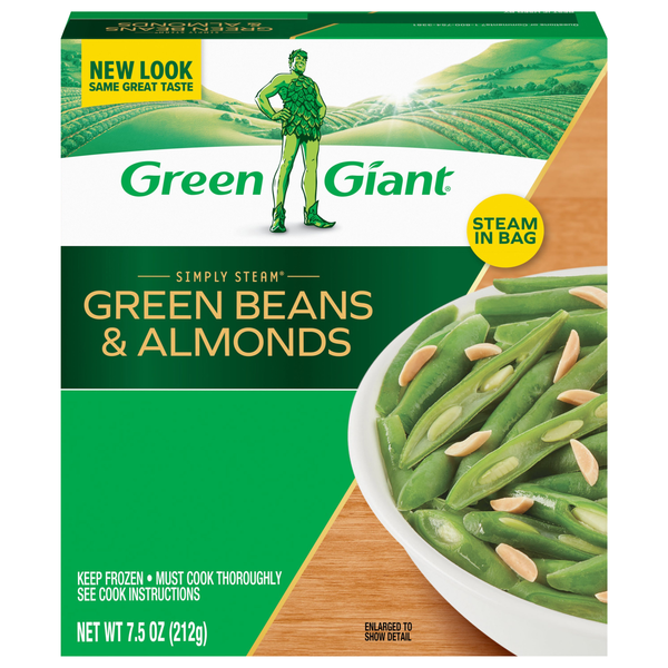 Green Giant Simply Steam No Sauce Green Beans & Almonds Frozen