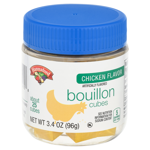 Hannaford Chicken Flavor Bouillon Cubes - apx 25 ct