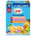 Dole No Sugar Added Variety Fruit Cups in Stevia Sweetened Water - 12 ct