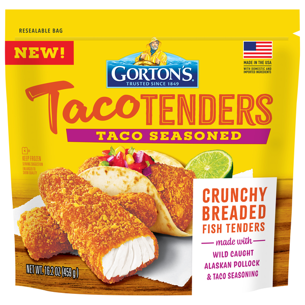 Gorton's Taco Seasoned Crunchy Breaded Fish Tenders Frozen