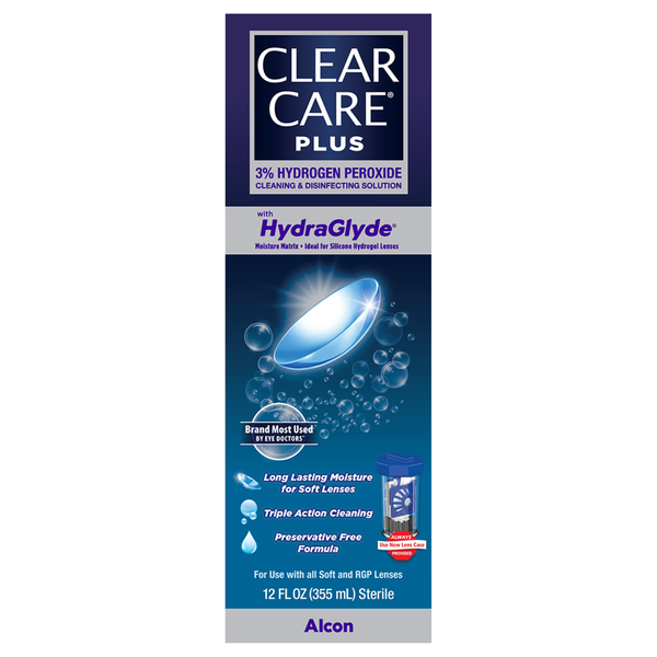 Clear Care Plus with HydraGlyde Cleaning & Disinfecting Solution