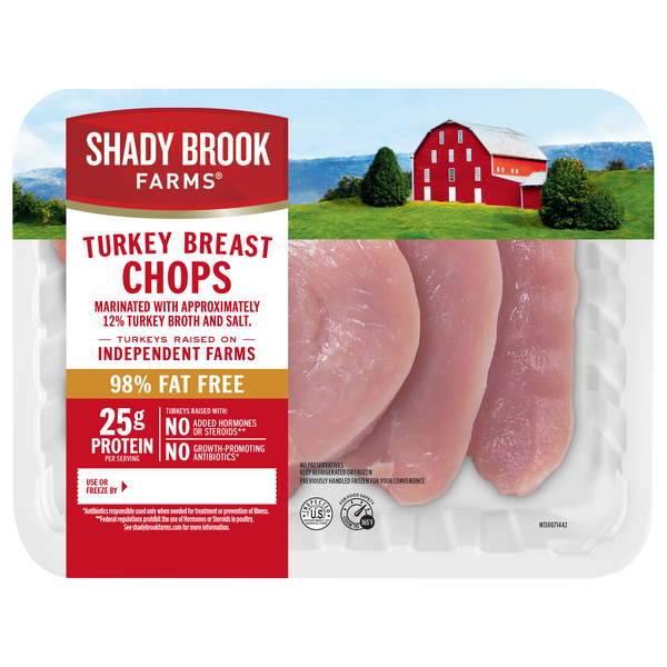 Shady Brook Farms 98% Fat Free Turkey Breast Chops - 4 ct Fresh