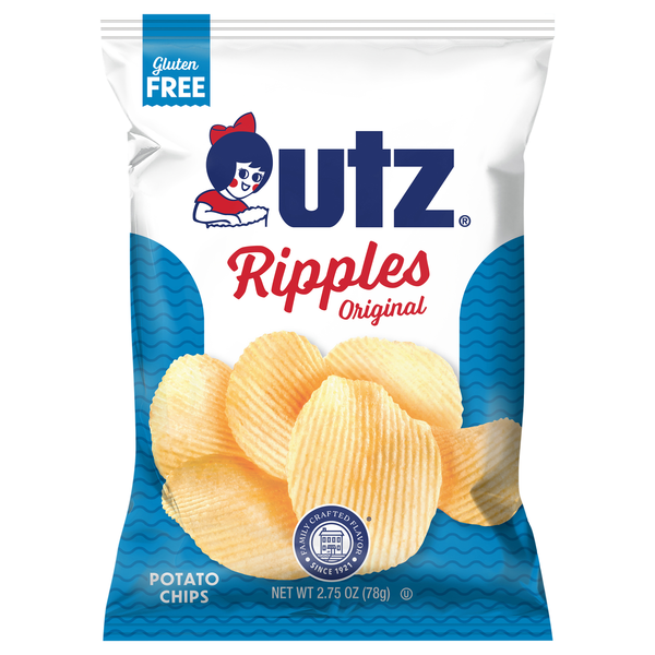 Utz Gluten Free Original Ripples Potato Chips