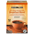 Food Lion Breakfast Blend Medium Roast Single Serve Coffee Cups
