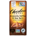 Chocolove Gluten Free Almonds Toffee & Sea Salt Dark Chocolate Candy Bar