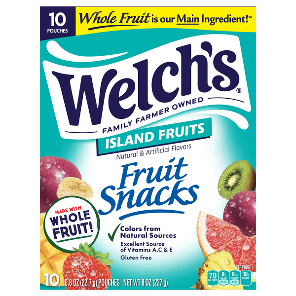 Welch's Fruit Snacks Island Fruit - 10 ct